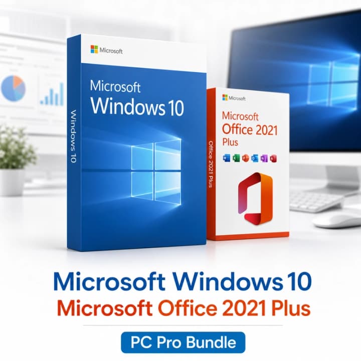 Microsoft Windows 10 Pro + Office 2021 Professional Plus